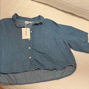 Frame Denim  Blue Denim Shirt